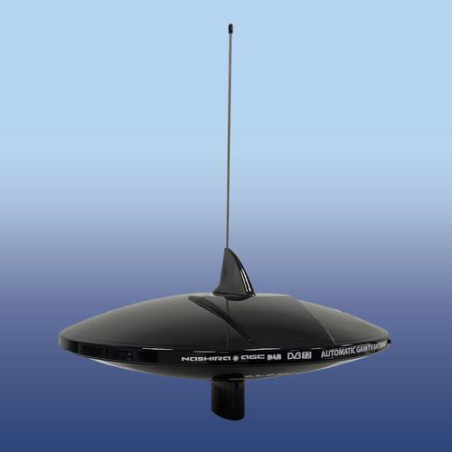 Antenna TV - Nashira AGC DAB 20 Black - Glomex - FM / DAB / per barca