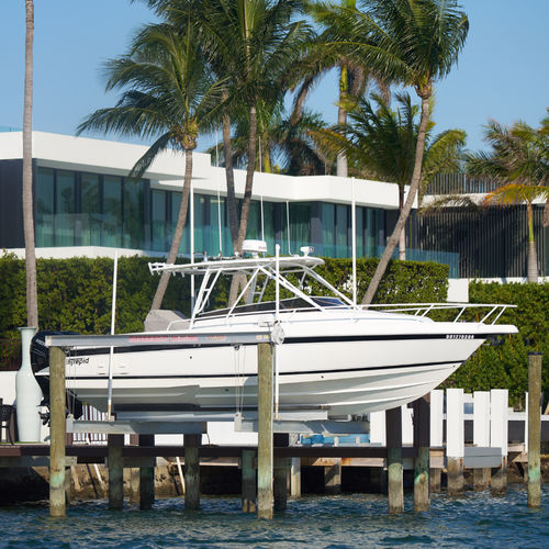 Ascensore per barche - Golden Boat Lifts & Marine Systems - da installare su pontile / in alluminio
