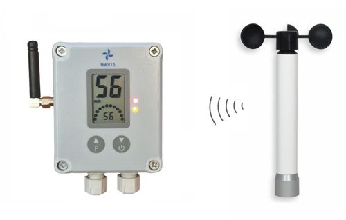 Anemometro digitale - W210  - NAVIS elektronika - senza fili / con allarme