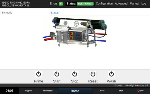 Software di controllo - Part-Net - HP High Pressure S.R.L. - di navigazione / per barca / per dissalatore