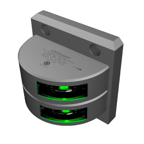 Luce di navigazione per nave - 301-101ST - Lopolight - LED / verde / doppia