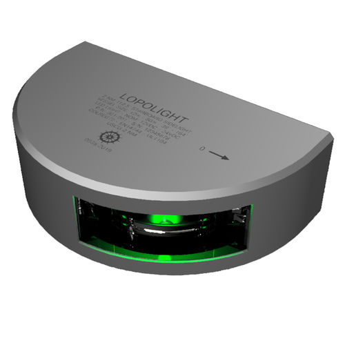 Luce di navigazione per nave - 301-101-6M - Lopolight - LED / verde / orizzontale