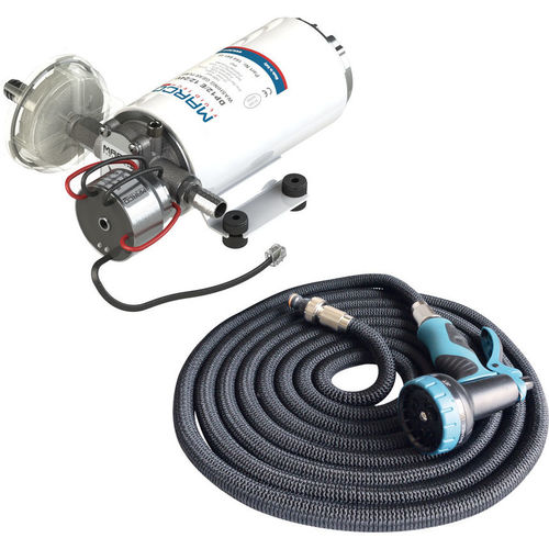 Kit con pompa ad acqua (per la pulizia del ponte delle imbarcazioni) - DP12/E - Marco