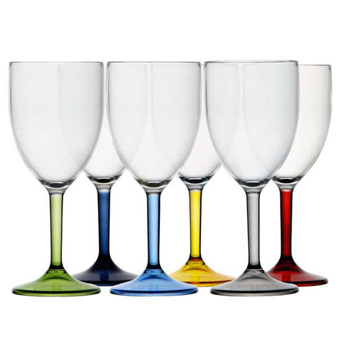 Bicchiere da vino - COLOURED BASE PARTY - Marine Business - ad acqua