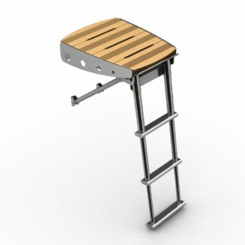Piattaforma da bagno - 2622 SERIES - Nautinox - fissa / per barca / in acciaio inossidabile