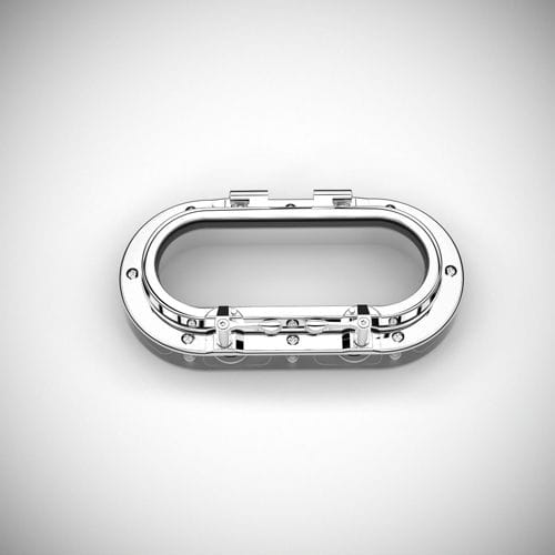 Oblò ovale - O512SS - New Found Metals - per barca / apribile