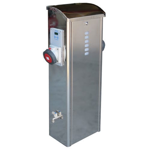 Colonnina con illuminazione incorporata - S1000-XL - Plus Marine - di distribuzione elettrica / di distribuzione di acqua / per pontile