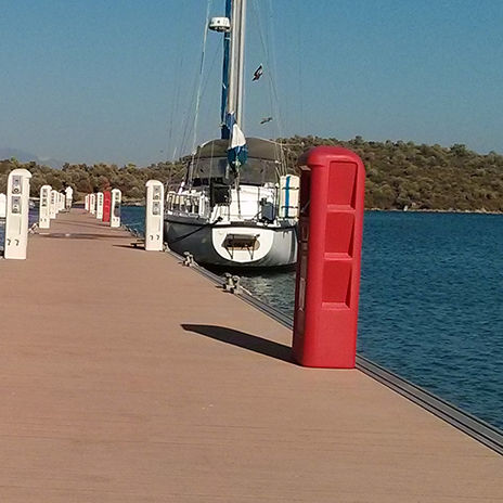 Colonnina antincendio - SMART - Plus Marine - con illuminazione incorporata / per pontile