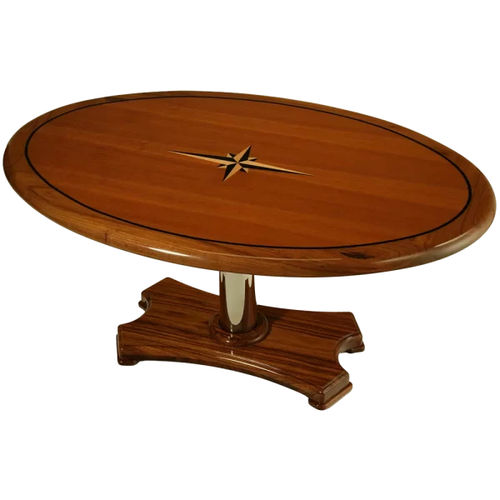 Tavolo per barca - MCC-001_MTBL - Pompanette - per yacht / in teak / in acciaio inossidabile