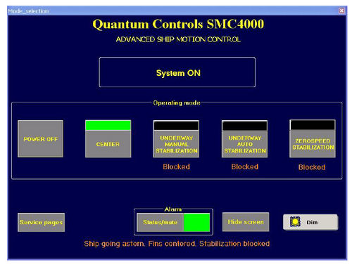 Sistema elettronico di controllo per stabilizzatore di yacht - SMC4000 - Quantum Marine Engineering