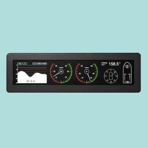 Schermo per nave - Commander Vision 1900 - Radio Zeeland DMP - multifunzione / 19" / touch screen