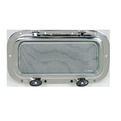 Oblò rettangolare - H654X Series - Hood Yacht Systems - per barca / apribile / con angoli arrotondati