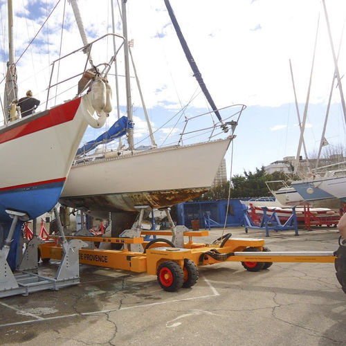 Carrello per movimentazione - YT40 - ROODBERG - per barca / per cantiere navale / a 4 assi