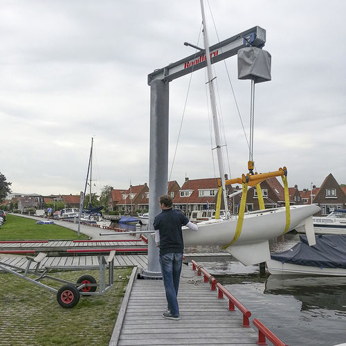 Gru per cantiere navale - SPC 2.0 - ROODBERG - per marina / con braccio / su monorotaia