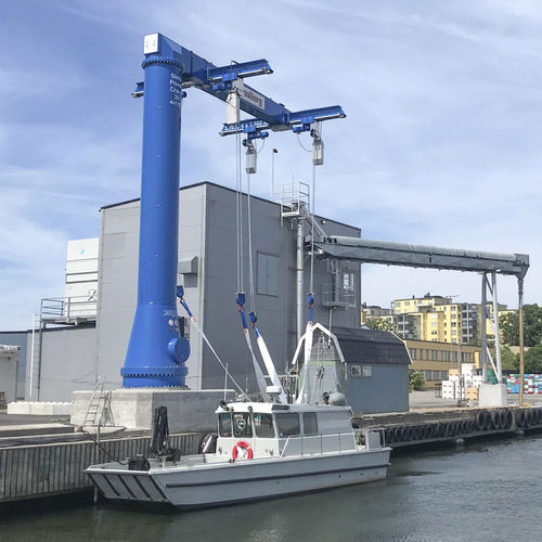 Gru per cantiere navale - SPC 40-4E - ROODBERG - per marina / con braccio / a bandiera e braccio