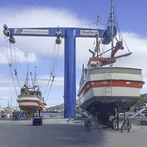 Gru portuale - SPC 100-4E CW - ROODBERG - per cantiere navale / per marina / per carico pesante