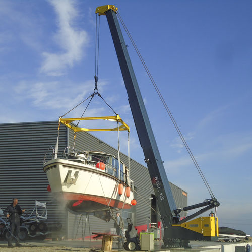 Gru per cantiere navale - YCR 10 - ROODBERG - per marina / con braccio / a bandiera girevole
