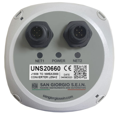 Convertitore di segnale - Single Engine - San Giorgio S.E.I.N srl - analogico / NMEA / marino