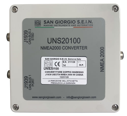 Convertitore di segnale - Double Engine - San Giorgio S.E.I.N srl - analogico / NMEA