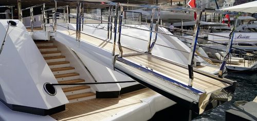 Passerella per yacht - MAXXY - Sanguineti Chiavari produzione articoli nautici s. - telescopica / manuale / telecomandata