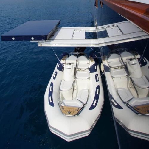 Gruetta per yacht - MP - Sanguineti Chiavari produzione articoli nautici s. - per tender / manuale / motorizzata