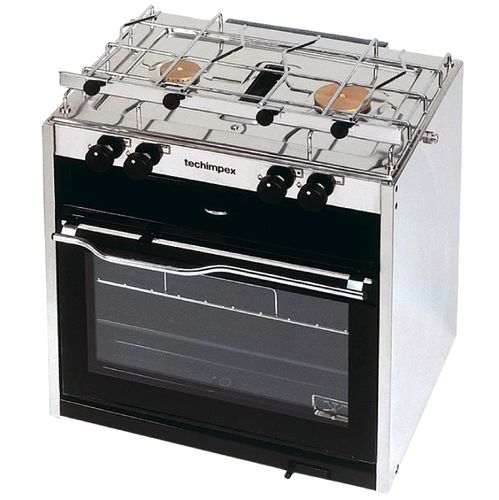 Fornelli con forno integrato per barca - MASTERGRILL - Techimpex - a gas / 2 fuochi / con grill
