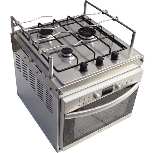 Fornelli con forno integrato per barca - CUSTOM 1 - Techimpex - a gas / elettrico / 3 fuochi