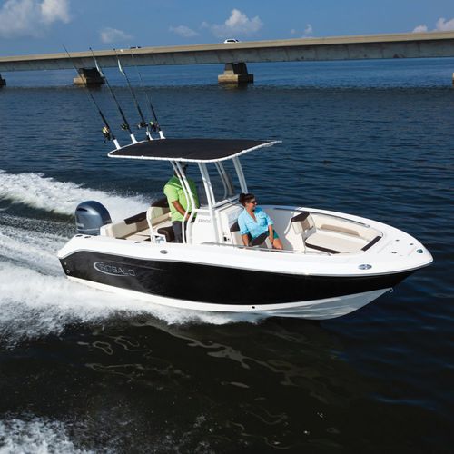 Barca open fuoribordo - R202EX  - Robalo - con console centrale / da pesca sportiva / max. 8 persone