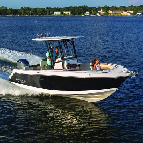 Barca open fuoribordo - R242EX  - Robalo - con console centrale / da pesca sportiva / max. 12 persone