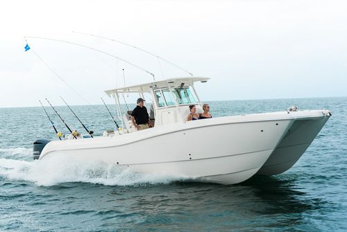 Barca open catamarano - 320CC - World Cat - fuoribordo / bimotore / da pesca sportiva