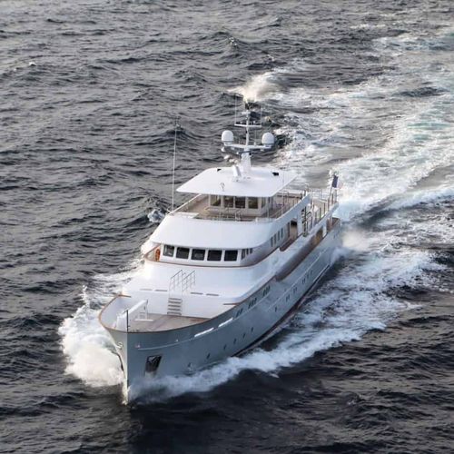 Mega-yacht da crociera - ELISABET - Ocea - con cabina di pilotaggio / con 5 cabine / in alluminio