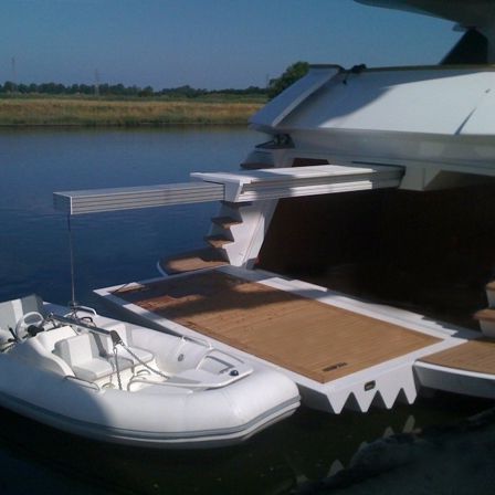 Gruetta per yacht - 58T - Pin-craft - idraulica / telescopica / da soffitto