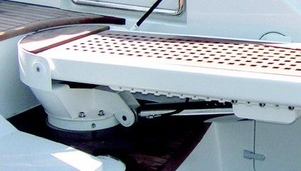 Passerella per yacht - REVOLVING TAURUS - Pin-craft - telescopica / girevole / idraulica