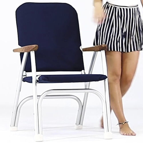 Sedia standard per barca - B100 Series - Forma Marine Furniture, LLC. - per yacht / pieghevole / nera