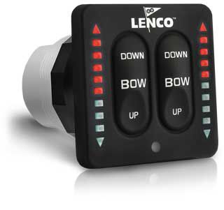 Interruttore per barca - 15271-001 - Lenco Marine - per sistema di trim / a tenuta stagna / LED