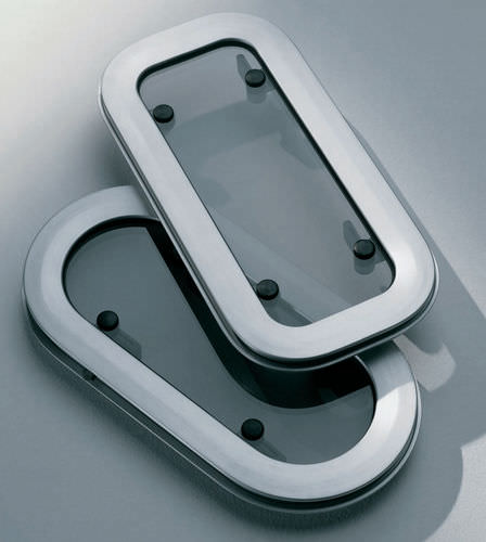 Oblò rettangolare - SL series - Nautica F4 - per barca / apribile / con lati arrotondati
