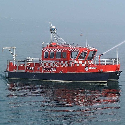 Barca professionale motobarcapompa - ALN 025 ‘Vigiles’ - Alnmaritec - entrobordo / in alluminio