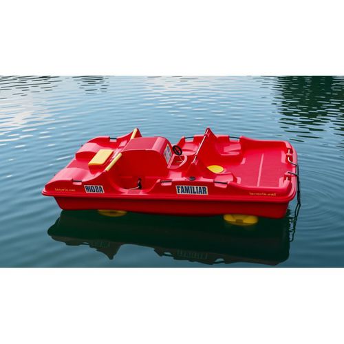 Pedalò 7 posti e oltre - P7P - AVENTURAS AQUATICAS - LA NORIA - in polietilene / rosso / a motore