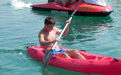 Kayak sit-on-top - MINI NORI - AVENTURAS AQUATICAS - LA NORIA - da mare / per adulto / monoposto