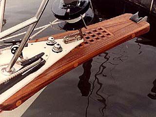 Bompresso per barche a vela - TeakFlex - in teak