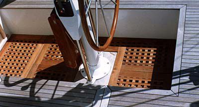Rivestimento per ponte per pozzetto - Interlock - TeakFlex - in teak