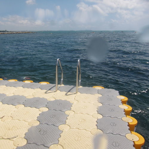 Piattaforma fissa - PLATEFORME DE BAIGNADE - MARINEFLOOR EUROPE - galleggiante / da bagno / multifunzione