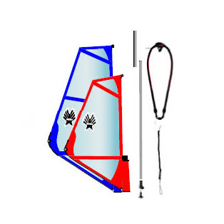 Attrezzatura completa da windsurf - 1 Ages 5-8  - Ezzy Sails 2 - per bambini