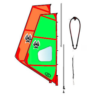 Attrezzatura completa da windsurf - 2 Ages 9-11  - Ezzy Sails 2 - per bambini