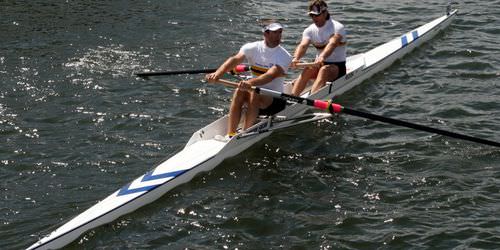 Barca da canottaggio da regata - Large VEB - Janousek - doppio di coppia