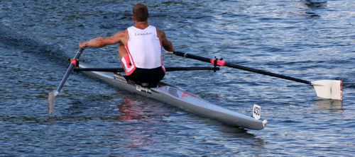 Barca da canottaggio da regata - A1 - Janousek - skiff