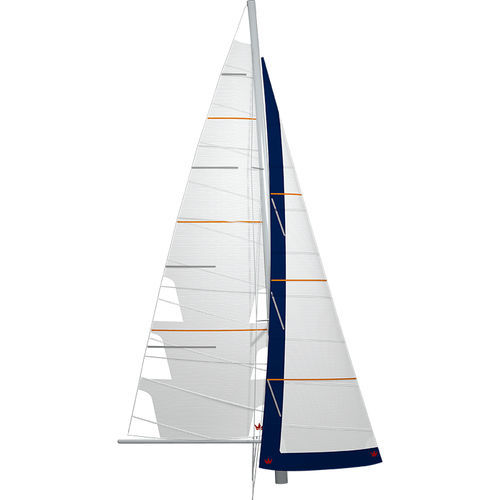 Randa in poliestere-tessuto - ALISIO - ELVSTRØM SAILS - genoa su avvolgitore / per barca a vela da crociera / cross-cut