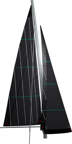Randa - KOONAA - ELVSTRØM SAILS - fiocco su avvolgitore / fiocco autovirante / per multiscafo da crociera