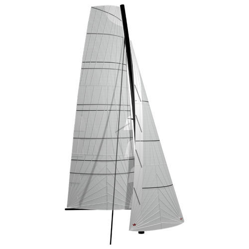 Vela maestra a corno - KOONAA - ELVSTRØM SAILS - fiocco su avvolgitore / per multiscafo da crociera / taglio radiale