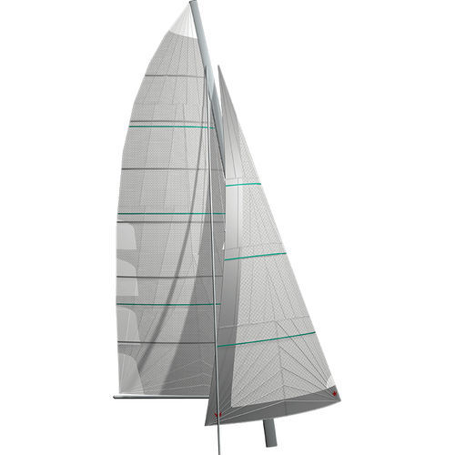 Randa - KOONAA - ELVSTRØM SAILS - genoa su avvolgitore / per multiscafo da crociera / taglio radiale